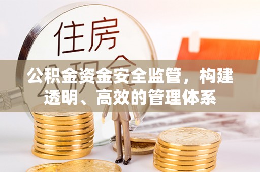 汶川公积金资金安全监管，构建透明、高效的管理体系