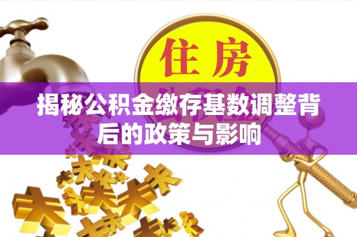 汶川揭秘公积金缴存基数调整背后的政策与影响